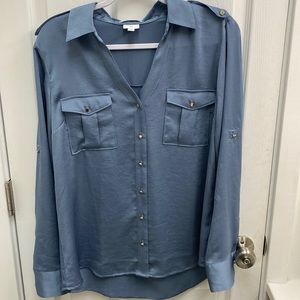 Light blue express portofino slim button up